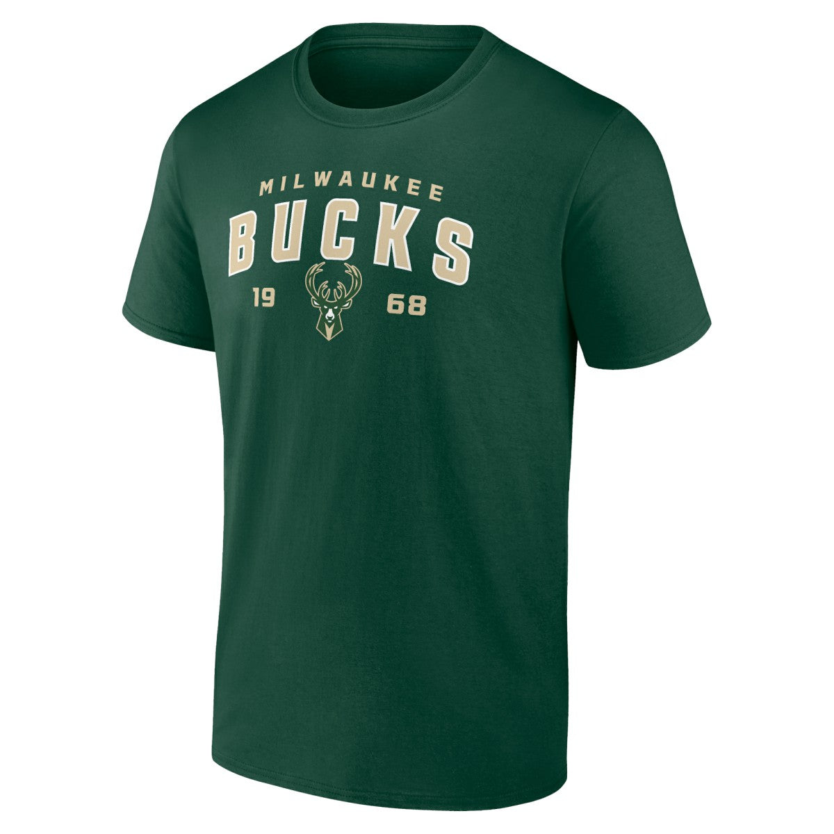 Milwaukee Bucks Rebel Logo T-Shirt Hunter Green