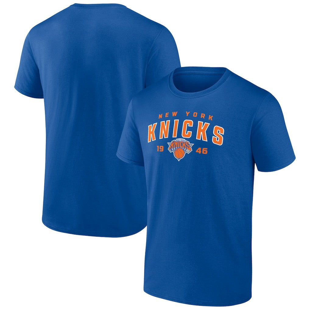 New York Knicks Rebel Logo T-Shirt Blue