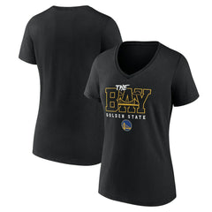 Golden State Warriors Women's Core Hometown Launch V-Neck T-Shirt Black outlet
