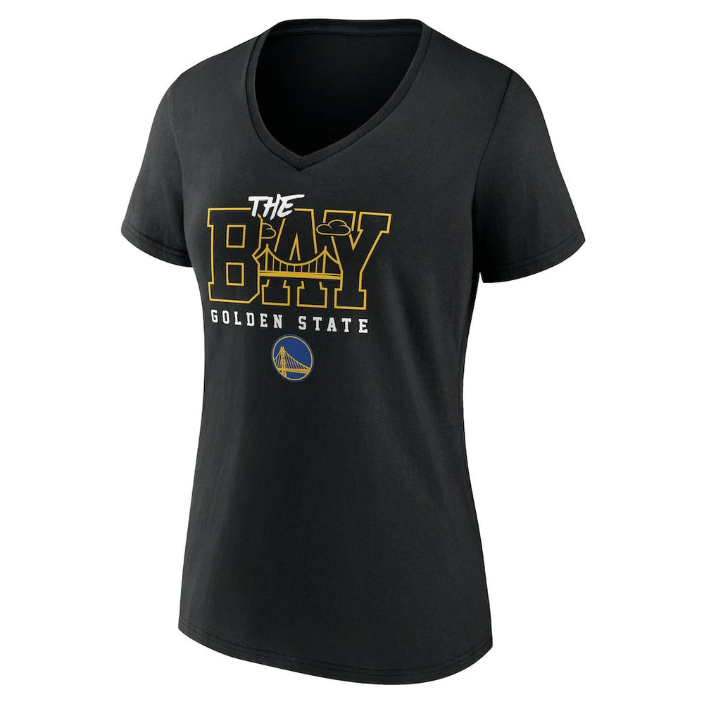 Golden State Warriors Women's Core Hometown Launch V-Neck T-Shirt Black outlet