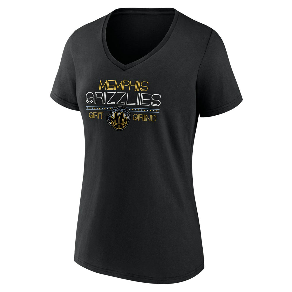 Memphis Grizzlies Women's Core Hometown Launch V-Neck T-Shirt Black outlet