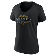 Memphis Grizzlies Women's Core Hometown Launch V-Neck T-Shirt Black outlet