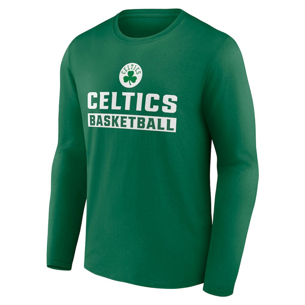 Boston Celtics Let's Go Long Sleeve T-Shirt Green