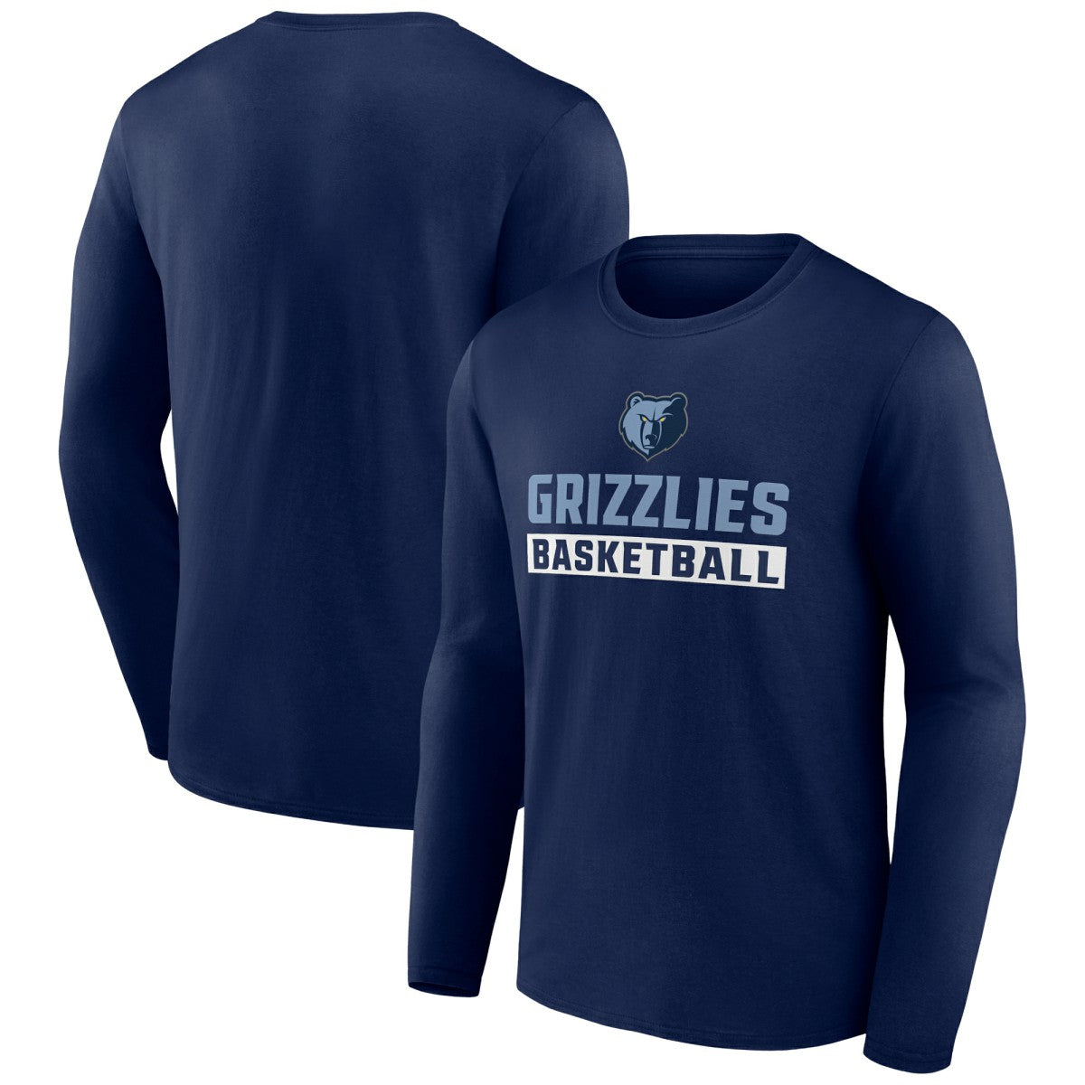 Memphis Grizzlies Let's Go Long Sleeve T-Shirt Navy