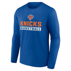 New York Knicks Let's Go Long Sleeve T-Shirt Royal