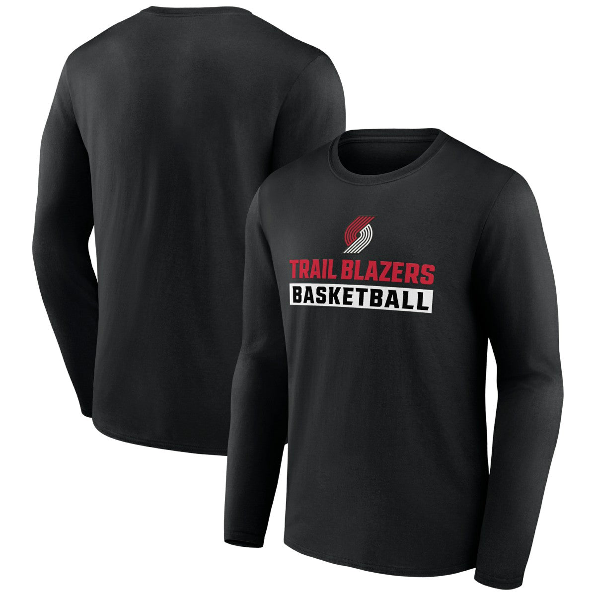Portland Trail Blazers Let's Go Long Sleeve T-Shirt Black