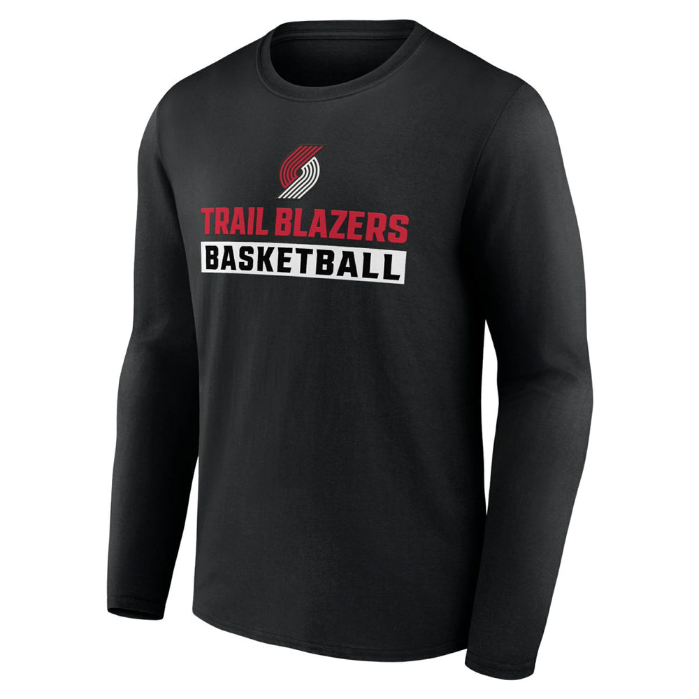 Portland Trail Blazers Let's Go Long Sleeve T-Shirt Black