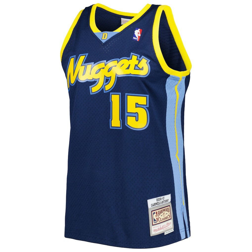 Carmelo Anthony Denver Nuggets Hardwood Classics Swingman Jersey Navy - Mitchell & Ness outlet