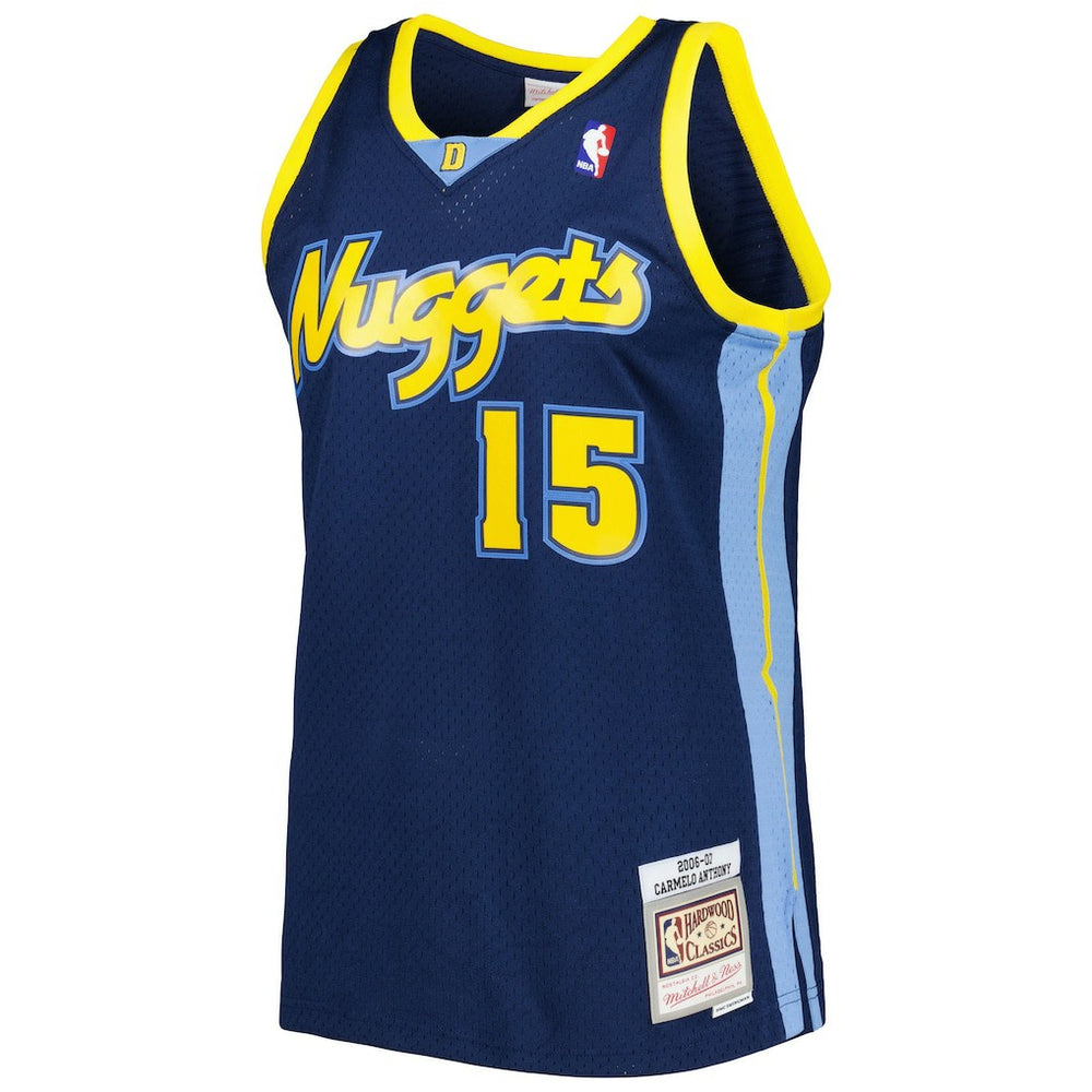 Carmelo Anthony Denver Nuggets Hardwood Classics Swingman Jersey Navy - Mitchell & Ness outlet