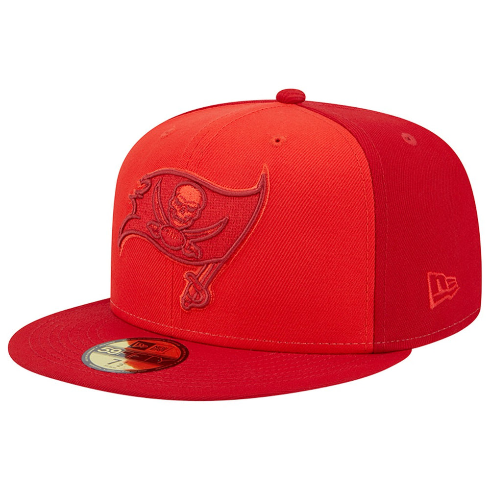 Tampa Bay Buccaneers New Era Tri-Tone 59FIFTY Fitted Hat - Red Hats