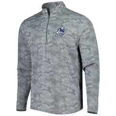 Dallas Cowboys Antigua Brigade Throwback Quarter-Zip Top - Gray Tops