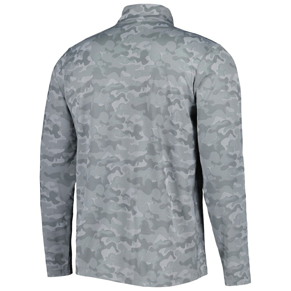 Dallas Cowboys Antigua Brigade Throwback Quarter-Zip Top - Gray Tops