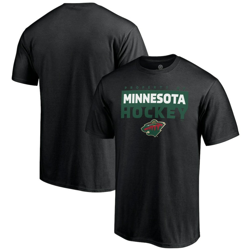 Minnesota Wild Gain Ground T-Shirt - Black | US 5059386