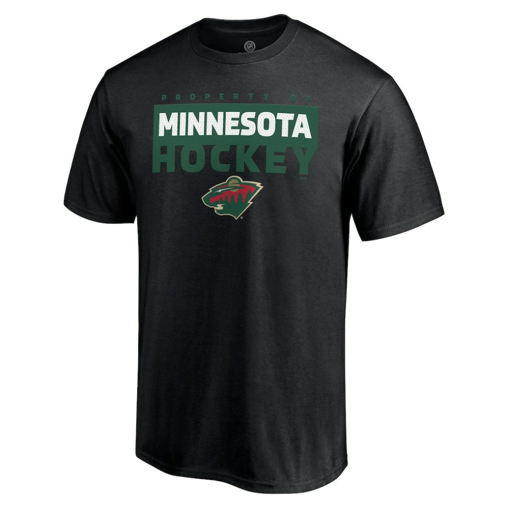 Minnesota Wild Gain Ground T-Shirt - Black | US 5059386