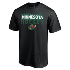 Minnesota Wild Gain Ground T-Shirt - Black | US 5059386