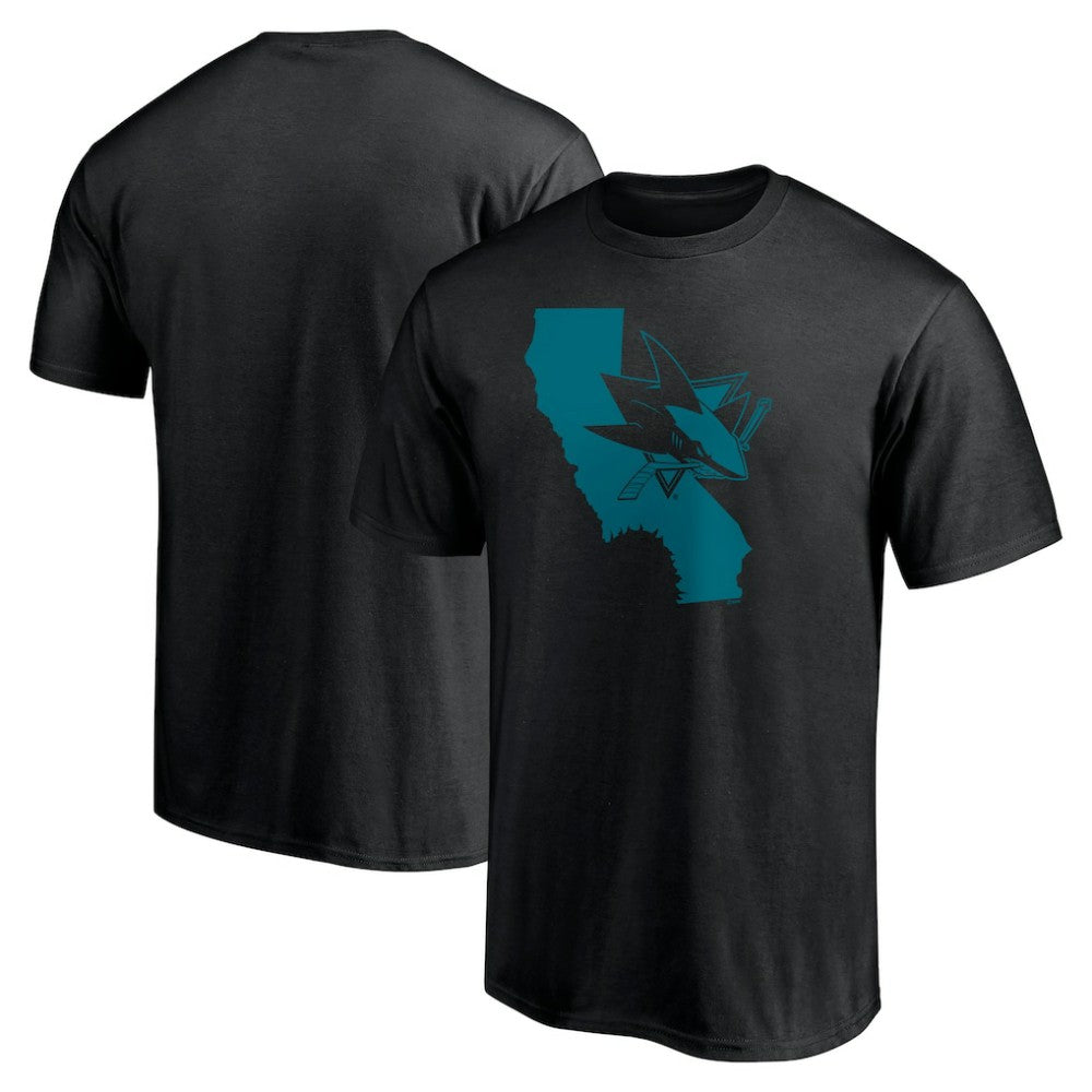 San Jose Sharks Hometown Collection Push Ahead T-Shirt - Black | US 5059431