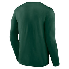 Minnesota Wild Team Covert Long Sleeve T-Shirt - Green | US 5059512