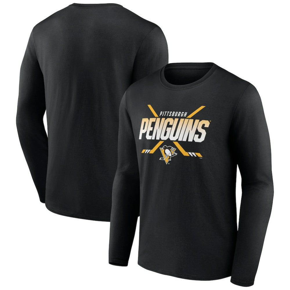 Pittsburgh Penguins Team Covert Long Sleeve T-Shirt - Black | US 5059520