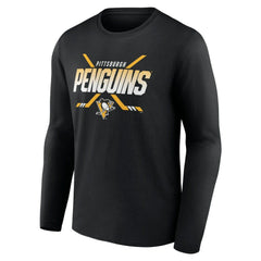 Pittsburgh Penguins Team Covert Long Sleeve T-Shirt - Black | US 5059520