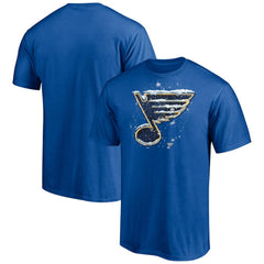 St. Louis Blues Snow Logo T-Shirt - Blue | US 5060018