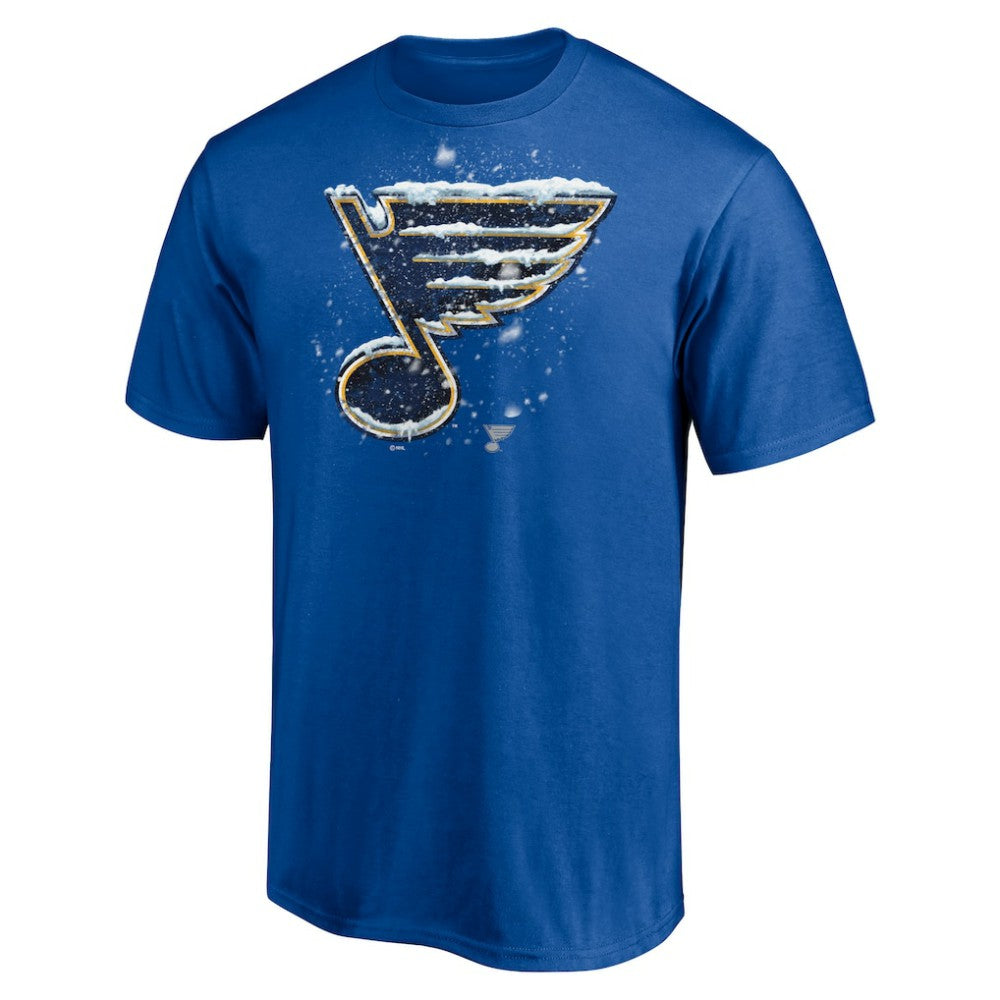 St. Louis Blues Snow Logo T-Shirt - Blue | US 5060018