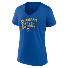Buffalo Sabres Women's Active Edge V-Neck T-Shirt - Royal | US 5060058