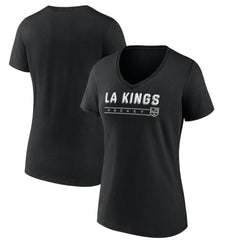 Los Angeles Kings Women's Primary Play V-Neck T-Shirt - Black | US 5060086