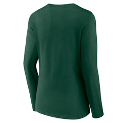 Minnesota Wild Women's Forge Long Sleeve V-Neck T-Shirt - Green | US 5060148