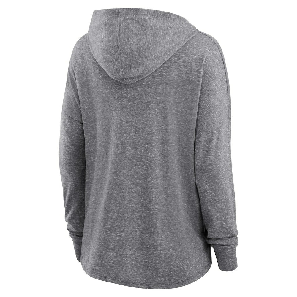 Las Vegas Raiders Women's Cozy Primary Pullover Hoodie - Heather Gray Hoodies