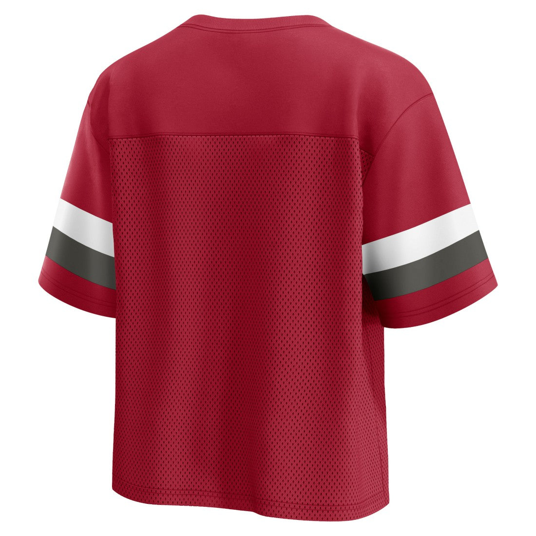 Tampa Bay Buccaneers Women's Established Jersey Cropped V-Neck T-Shirt - Red T-shirts