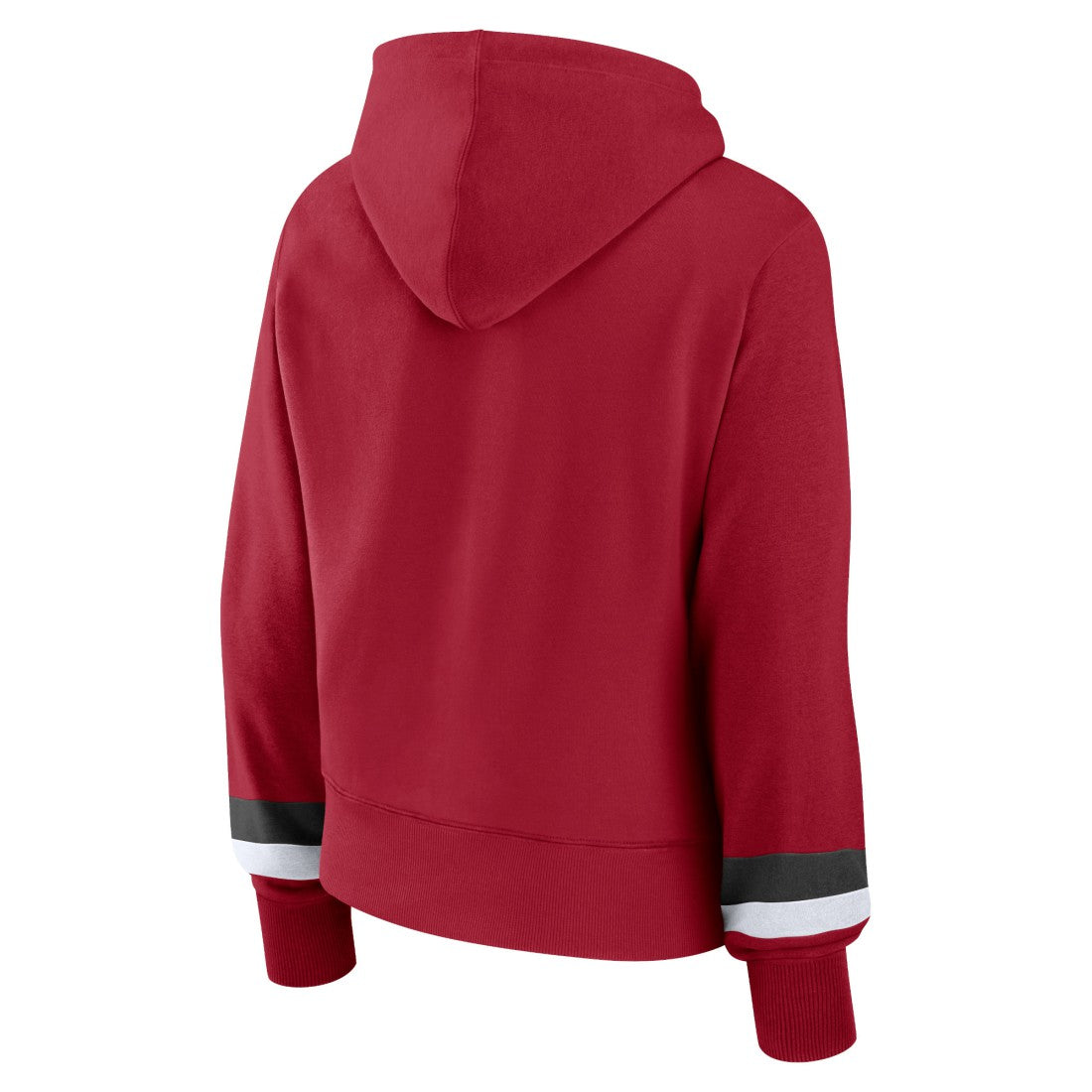 Tampa Bay Buccaneers Women's Over Under Pullover Hoodie - Red Hoodies