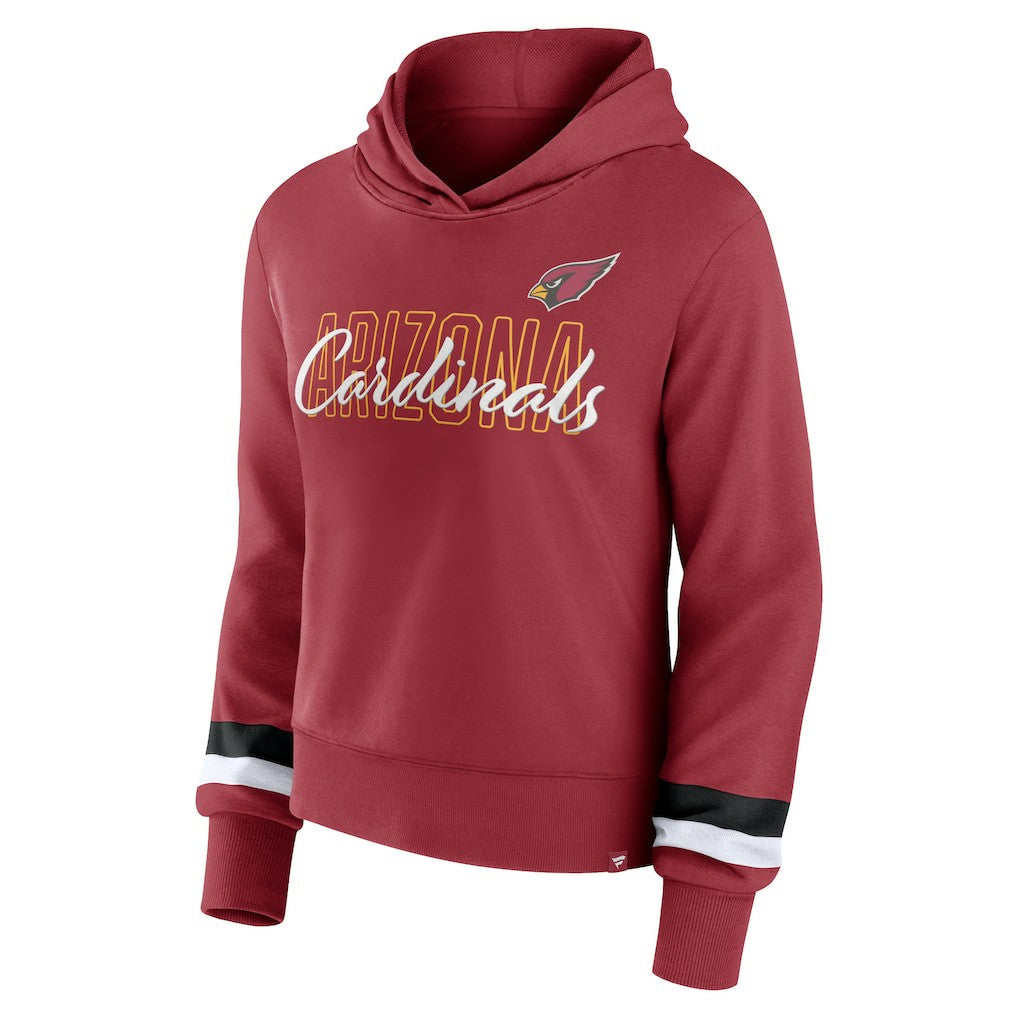 Arizona Cardinals Women's Over Under Pullover Hoodie - Cardinal Hoodies