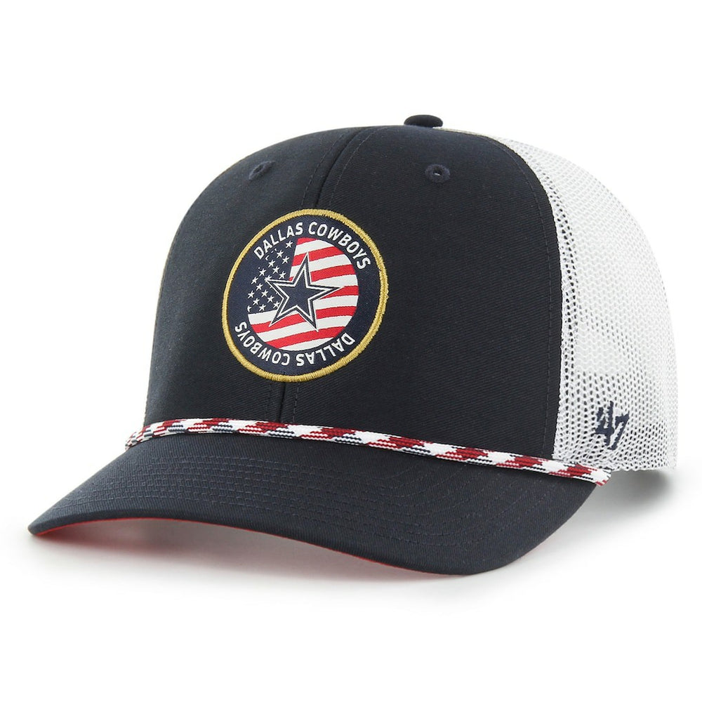 Dallas Cowboys '47 Union Patch Trucker Adjustable Hat - Navy/White Hats