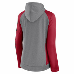 Tampa Bay Buccaneers Women's Blind Side Lightweight Full-Zip Hoodie - Heather Gray/College Red Hoodies