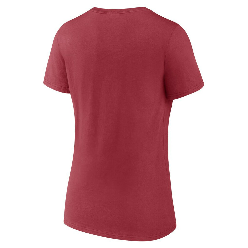 Arizona Cardinals Women's Back Home Again V-Neck T-Shirt - Cardinal T-shirts