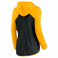 Pittsburgh Steelers Women's Forever Fan Full-Zip Hoodie - Black/Gold Hoodies