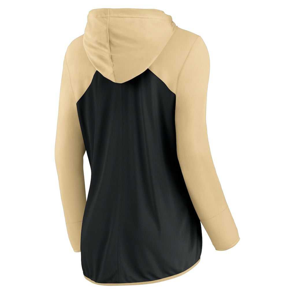 New Orleans Saints Women's Forever Fan Full-Zip Hoodie - Black/Gold Hoodies