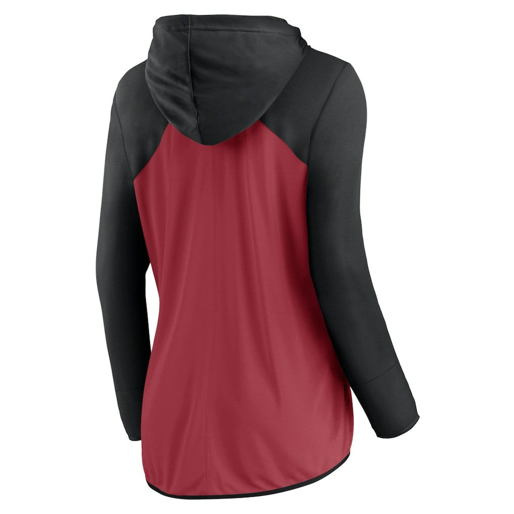 Arizona Cardinals Women's Forever Fan Full-Zip Hoodie - Cardinal/Black Hoodies