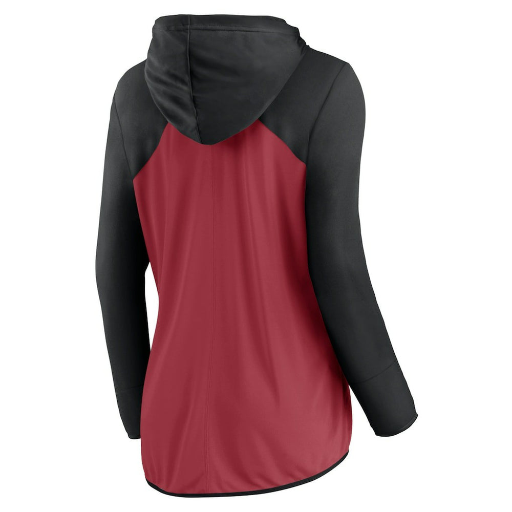 Arizona Cardinals Women's Forever Fan Full-Zip Hoodie - Cardinal/Black Hoodies