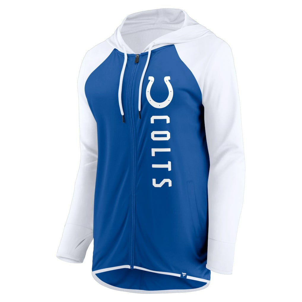Indianapolis Colts Women's Forever Fan Full-Zip Hoodie - Royal/White Hoodies