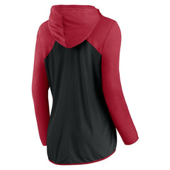 Atlanta Falcons Women's Forever Fan Full-Zip Hoodie - Black/Red Hoodies