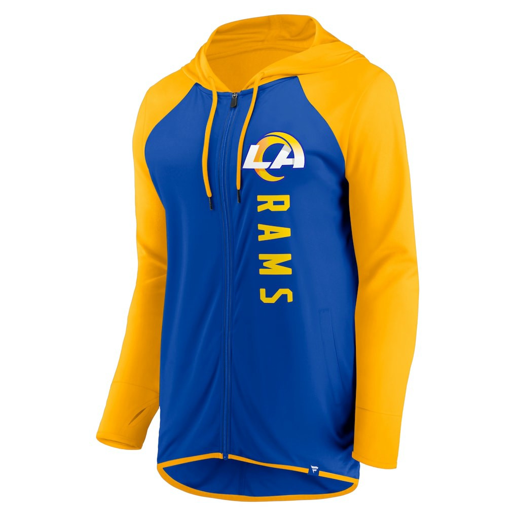 Los Angeles Rams Women's Forever Fan Full-Zip Hoodie - Royal/Gold Hoodies