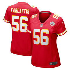 George Karlaftis Kansas City Chiefs Women's Game Player Jersey - Red Jerseys