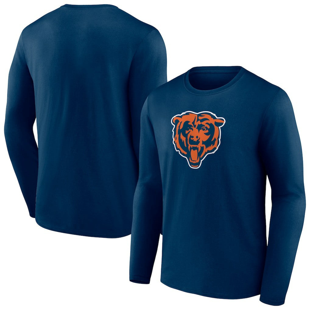 Chicago Bears Primary Team Logo Long Sleeve T-Shirt - Navy T-shirts