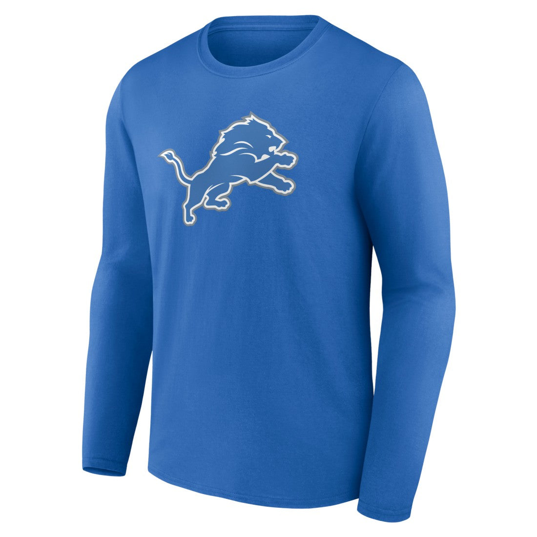 Detroit Lions Primary Team Logo Long Sleeve T-Shirt - Blue T-shirts