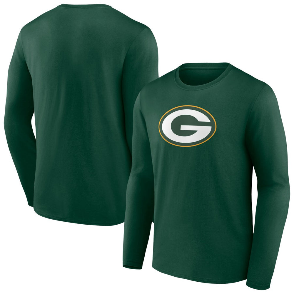 Green Bay Packers Primary Team Logo Long Sleeve T-Shirt - Green T-shirts