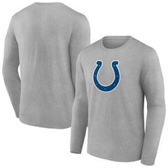 Indianapolis Colts Primary Team Logo Long Sleeve T-Shirt - Heather Gray T-shirts