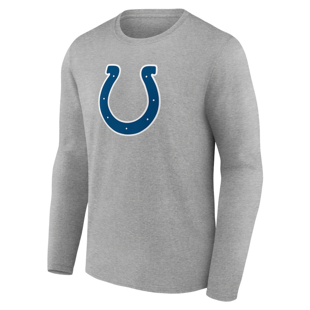 Indianapolis Colts Primary Team Logo Long Sleeve T-Shirt - Heather Gray T-shirts