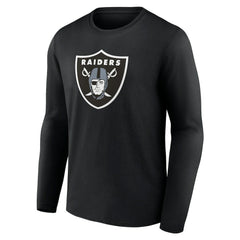Las Vegas Raiders Primary Team Logo Long Sleeve T-Shirt - Black T-shirts