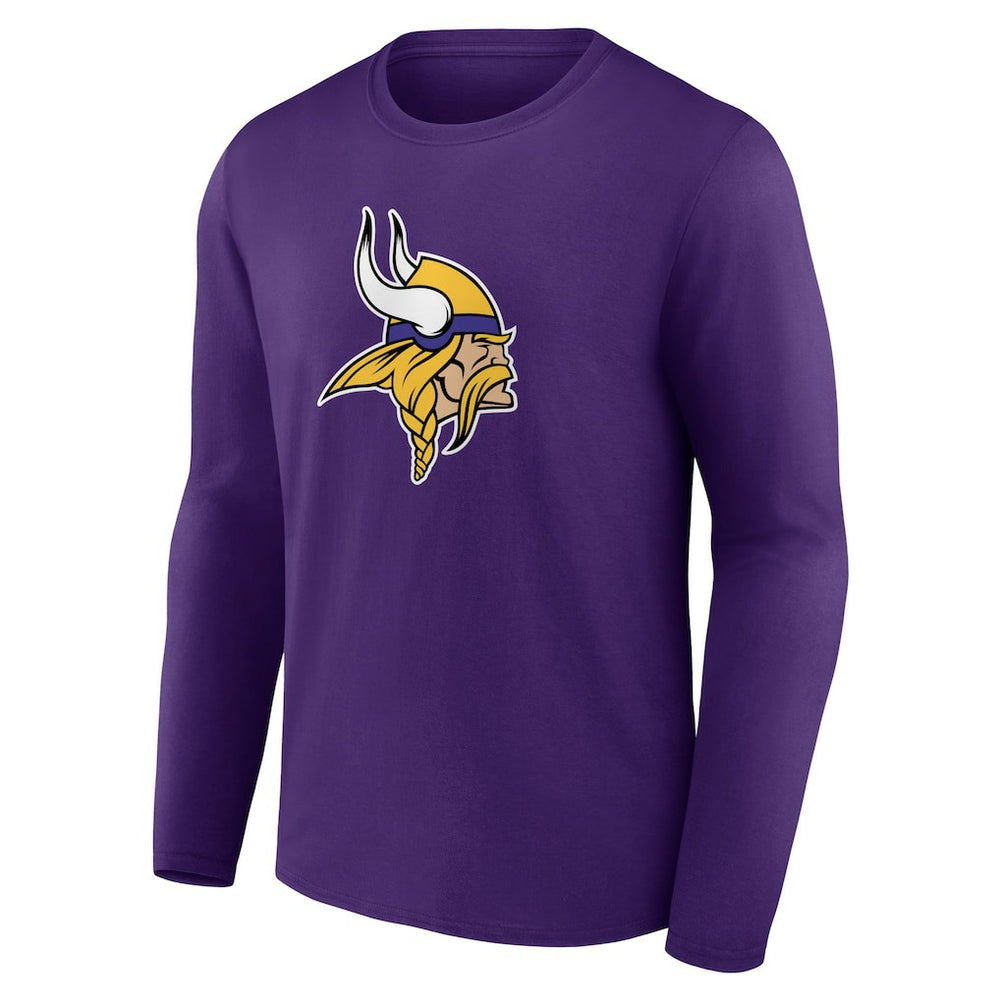 Minnesota Vikings Primary Team Logo Long Sleeve T-Shirt - Purple T-shirts